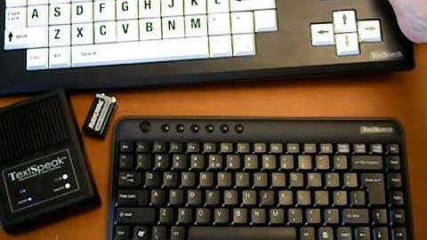 Large Key TextSpeak keyboard , Assistive Technology  Demo