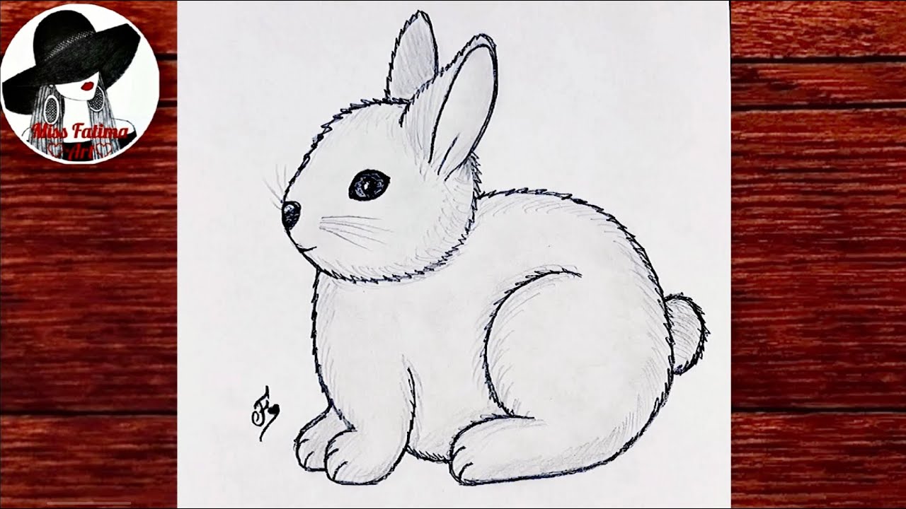 Как Нарисовать Кролика Очень Легко И Просто | Рисунок Милого Зайчика  Карандашом - YouTube