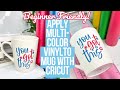 How to apply multi color vinyl on a mug with cricut step by step beginners guide