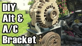 Jeep  DIY Alternator and Compressor Bracket - YouTube