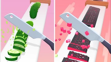 Perfect Slices Game! Very satisfying and relaxing ASMR slicing video