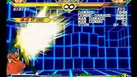 CVS2 HIBIKI Custom Combo open up defense - 2008 - カプエス2 響 崩しオリコン