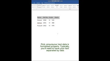 How to Convert Text to Table in MS Word Using a Shortcut #msword #shorts #youtubeshorts