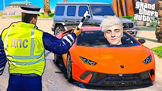 ГАИШНИК ОСТАНОВИЛ ЛАМБУ ВЛАДА А4 БУМАГА НА RADMIR GTA 5 RP! (МОДЫ ГТА 5)