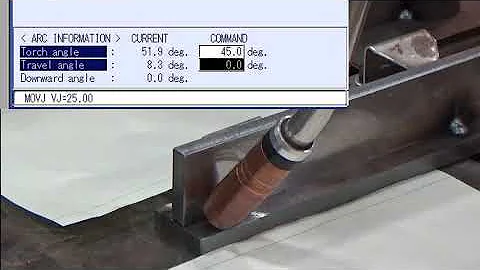 Joint Line Coordinates  Yaskawa Torch Angle Settings