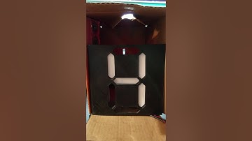 7 Segment Servo Flip Display First Test