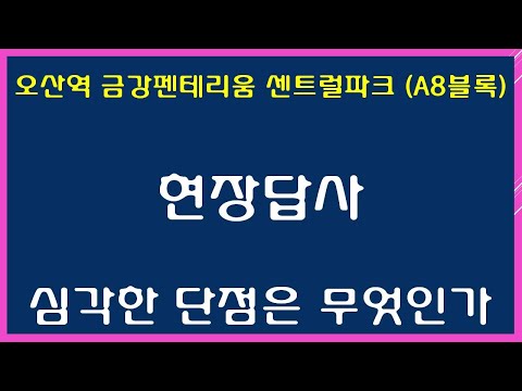 오산역 금강펜테리움 센트럴파크 (A8블록) 현장답사, 심각한 단점은 무엇인가