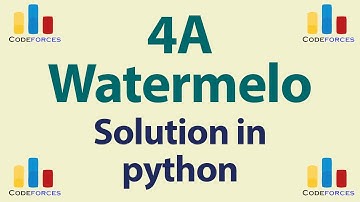 Codeforces Problem | Solution in python | 4A Watermelon