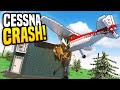 Cessna Plane CRASH Survival Challenge - Teardown Mods Gameplay