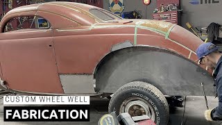 Bad Chad fabricates custom made wheel wells for Hot Wheels build