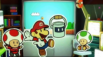 Paper Mario Color Splash - 100% Walkthrough Part 20 No Commentary Gameplay - Super Mario Bros. 3