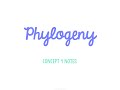 Understanding Phylogeny and Taxonomy