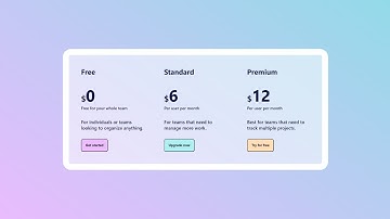 How To Create A RESPONSIVE PRICING TABLE Using HTML & CSS | CSS Grid Project For Beginners