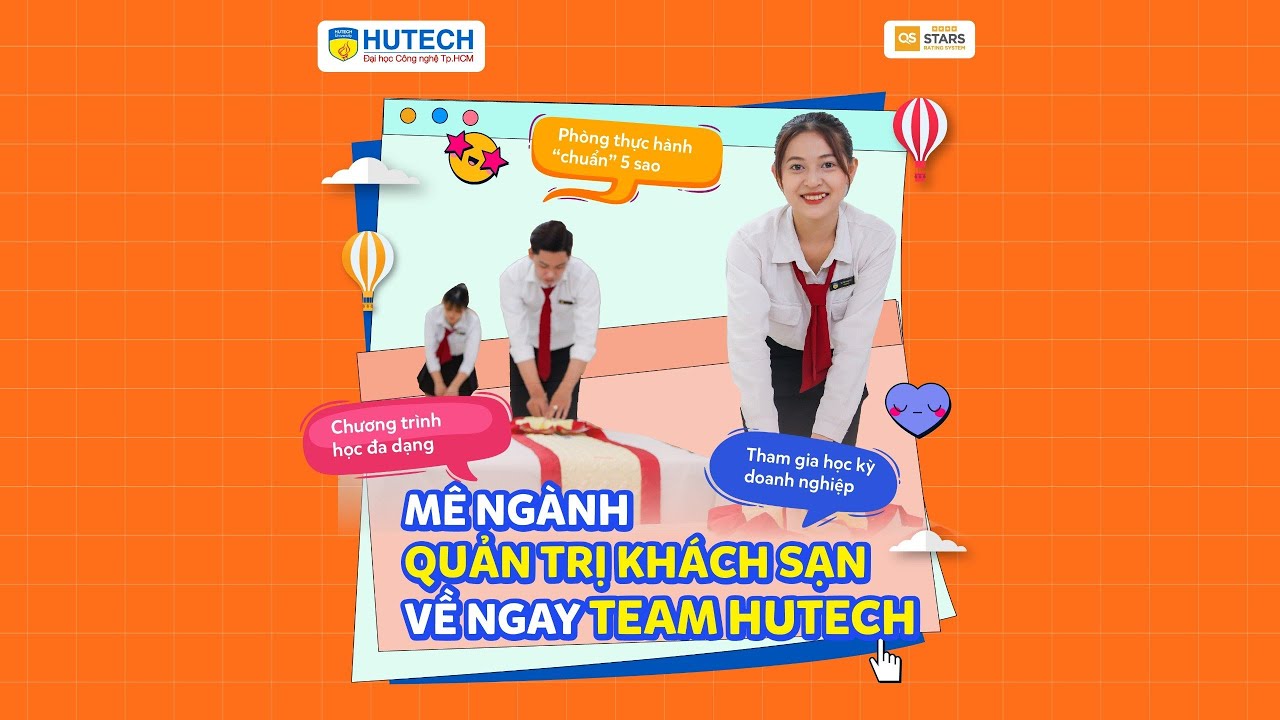 Mê Ngành Quản trị khách sạn, về ngay team HUTECH - youtube