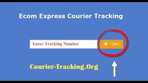 Ecom Express Courier Tracking Guide
