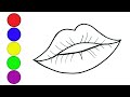 Сурет салу әдемі ерін | Как нарисовать красивые губы | How to draw beautiful lips