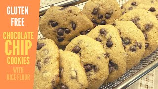 Gluten Free Chocolate Chip Cookies with Rice Flour
