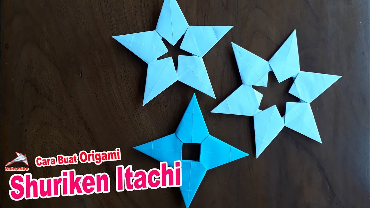 Membuat Origami Shuriken Itachi Naruto Shippuden Origami Shuriken