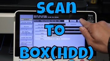 #konica Scan to User Box on Konica MFP