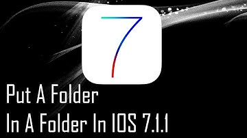 Tutorial: How To Put A Folder In A Folder IOS 7.1.1