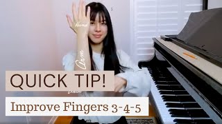 Quick Piano Tip: Weak Fingers 3,4 and 5?