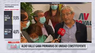Aldo Valle tras triunfo en Primarias: "Todo el esfuerzo que se hizo fue estrictamente necesario"