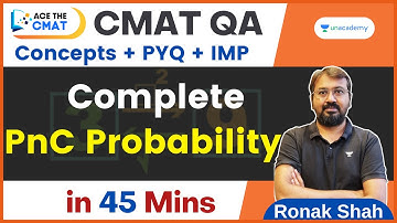 CMAT 2023 | Complete Permutations Combi Probability in 45 Mins | Ace the CMAT | Ronak Shah