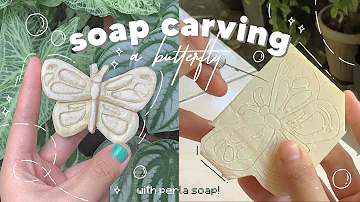 soap carving | a butterfly