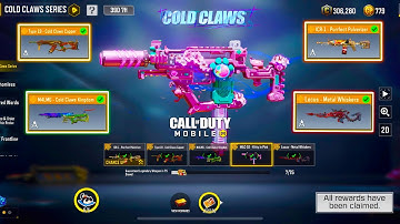 Buying New COLD CLAWS SERIES Armory & Showcasing all the Five Legendary Guns insane features in CODM