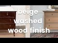 Unbelievable Transformation of an ANTIQUE DRESSER | How to BEIGE WASH your wood furniture