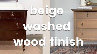 Unbelievable Transformation of an ANTIQUE DRESSER | How to BEIGE WASH your wood furniture screenshot 3