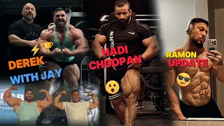 Hadi Choopan crazy legs| Ramon dino prep | Derek lunsford most muscular