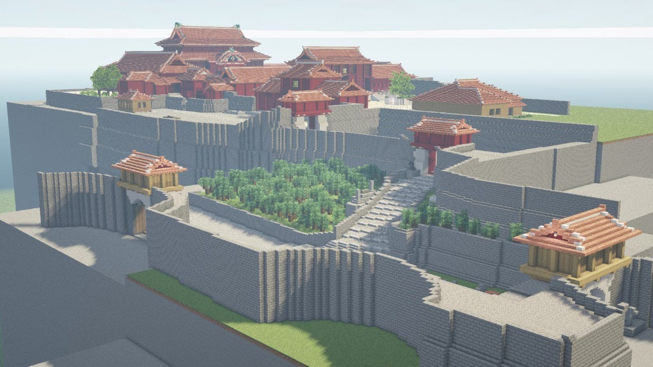 Minecraft 首里城 右掖門編 マイクラ動画まとめ