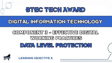 BTEC DIT - Learning Aim B2 Part 2 - Data Level Protection