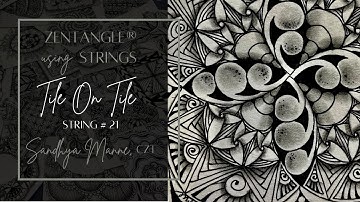 Tile on Tile String #21 a tutorial with tangle FLUX