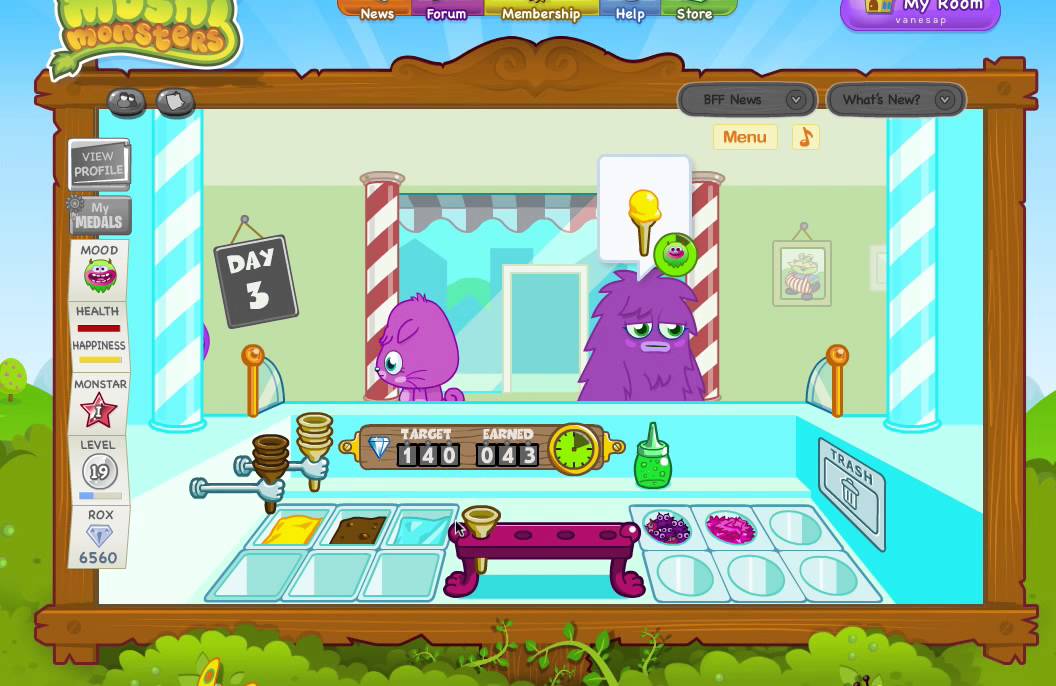 Moshi Monsters Ice Scream! YouTube