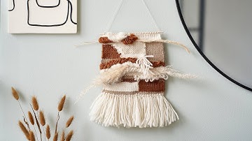 Woven tapestry with effects - DIY by Søstrene Grene