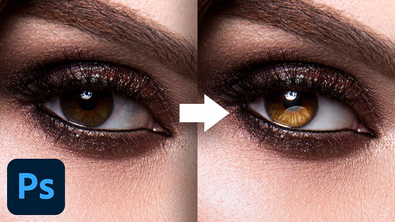 5 Advanced Techniques to Make Eyes Sparkle! - Photoshop Tutorial - YouTube
