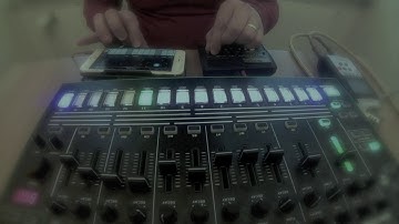 cabin jam with Tr-8, Monotron delay, iphone with alchemy and Garageband