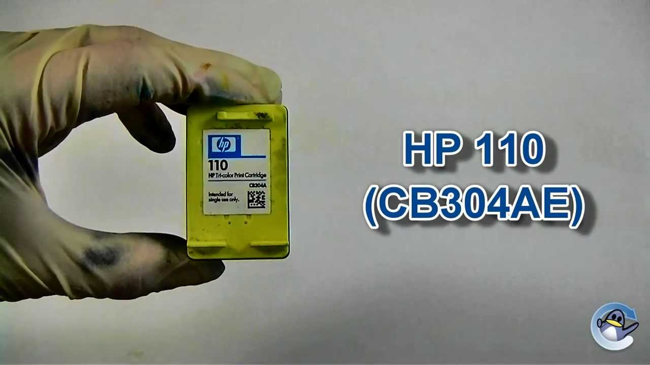 How to Refill HP 110 (CB304AE) Colour Ink Cartridge 