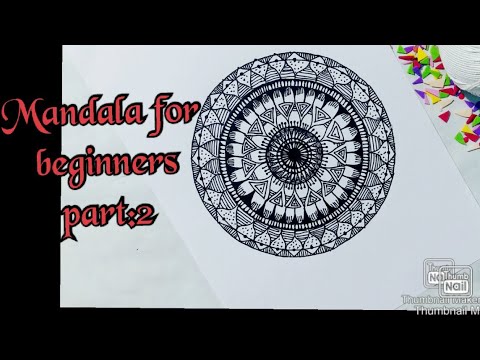 Mandala for beginners | part:2| easy mandala step by step| doodling