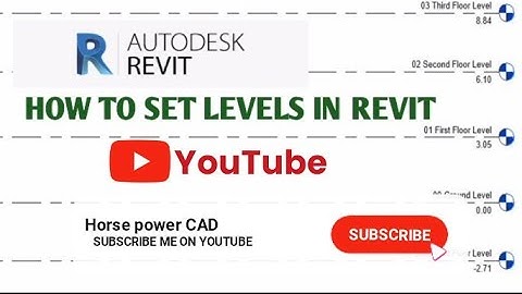 How to set levels in Autodesk Revit @horsepowercad @balkanarchitect