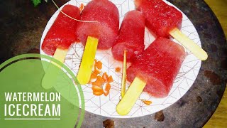 Watermelon icecream|Watermelon Popsicles|Homemade Icecream |Summer Special|तरबूज जूस की आइसक्रीम