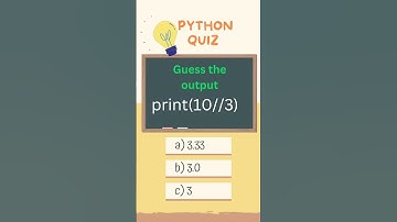 Python operators | Quiz