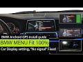 How to display bmw oem menu original interface on android screen bmw gps navigation install guide