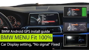How to display BMW OEM menu /original interface on Android screen| BMW GPS navigation install guide