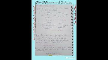(Part-2) Permutation & Combination #mathematics #short #maths #combination  #permutation  #shorts