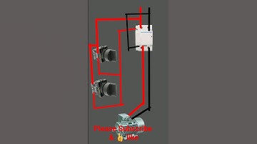 Motor controlling with modular contactor & Selector switch #trendingshorts #youtubeshorts #electric