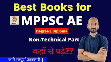 Best Books for Non Technical MPPSC AE | Raj Kumar Sir