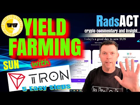 Tron (TRX) yield farming. If you are looking to make some passive income try liquidity mining SUN...